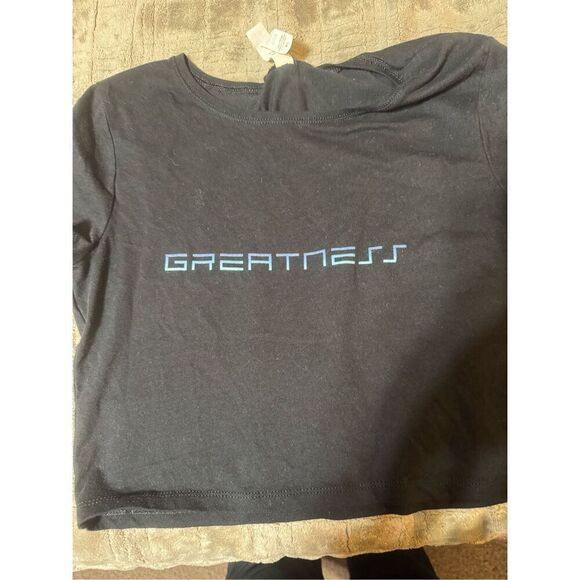 Bella canvas black crop short sleeve top ML - Picture 4 of 5